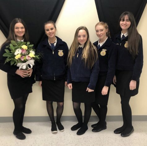SWHS Floriculture girls traveled about 300 miles to show off their skills. Courtesy of Shauna Flores.