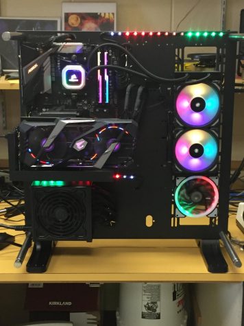 Dylan Martin designed  a complete computer in a new program for the CTE Department. 