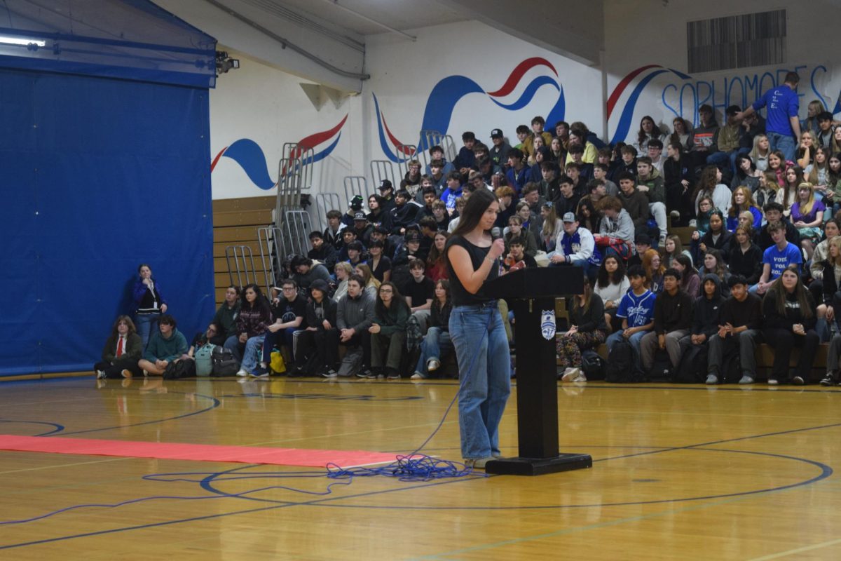 ASB President giving a speech